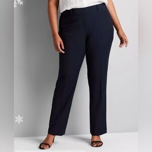 Lane Bryant Navy Women's Straight Leg Pants - 16P